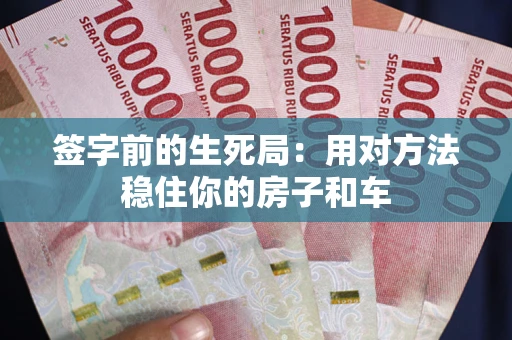 北京签字前的生死局：用对方法稳住你的房子和车