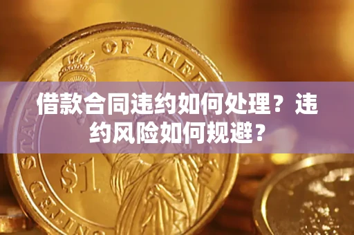 北京借款合同违约如何处理？违约风险如何规避？