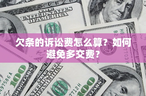 北京欠条的诉讼费怎么算？如何避免多交费？