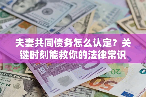 北京夫妻共同债务怎么认定？关键时刻能救你的法律常识